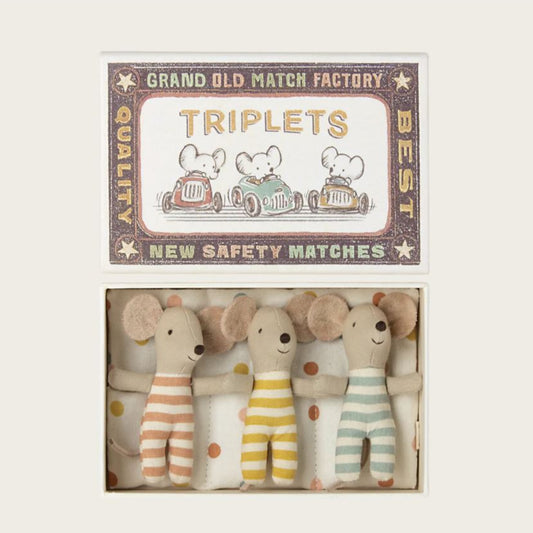 Maileg hiirikolmoset rasiassa