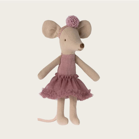 Maileg ballerinahiiri, kanervan värinen tutu