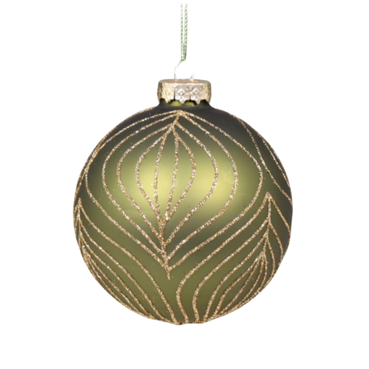 Chic Antique, vihreä joulukuusen pallo