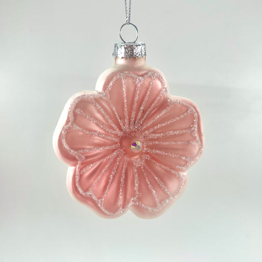 Weiste, vaaleanpunainen lasikukka