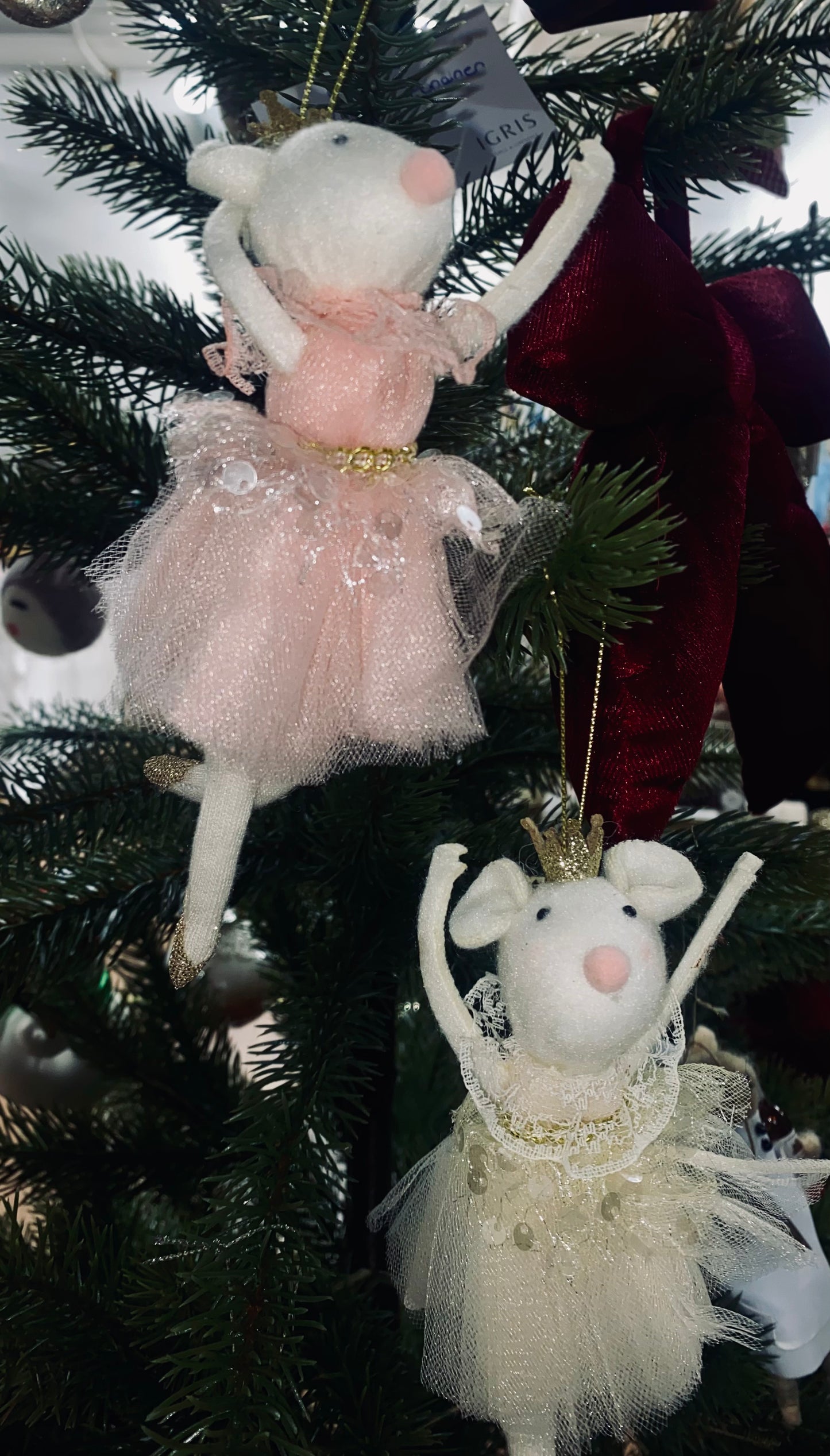 Weiste, Hiiriballerina valkoinen 16cm
