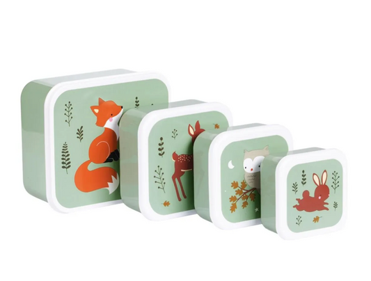 Eväsrasiat, 4 erilaista, metsänväki vihreä