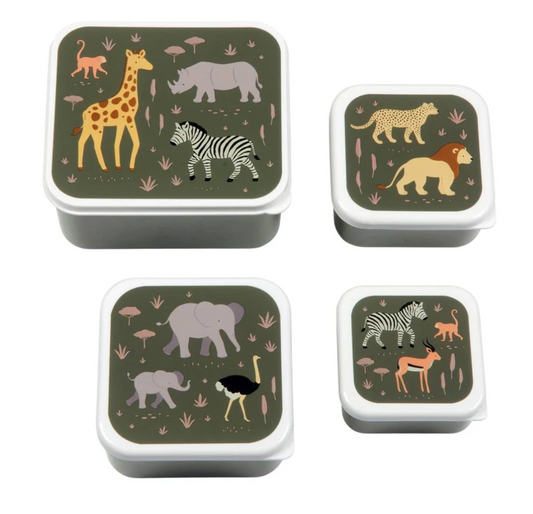 A Little Lovely Company Savanna -eväsrasiat, 4 erilaista