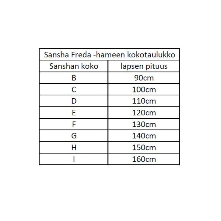 Sansha Freda -lasten balettihame, musta