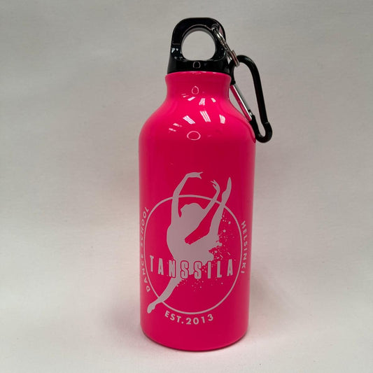 Tanssila metallinen juomapullo, hot pink