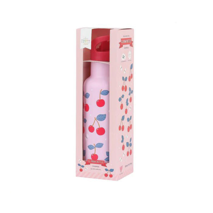 A Little Lovely Company Cherries -juomapullo metallia, XL