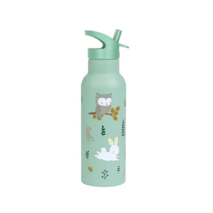 A Little Lovely Company Forest Friends -juomapullo metallia, XL