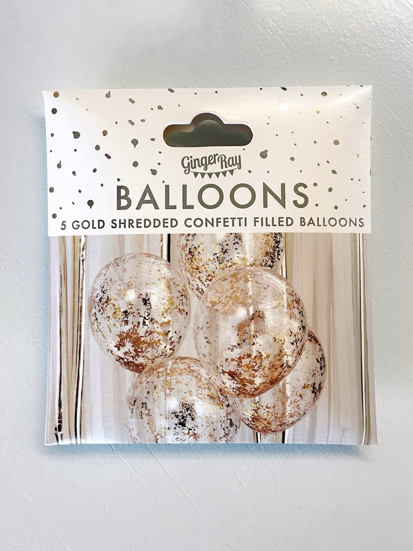 Ginger Ray, kultaiset konfetti-ilmapallot