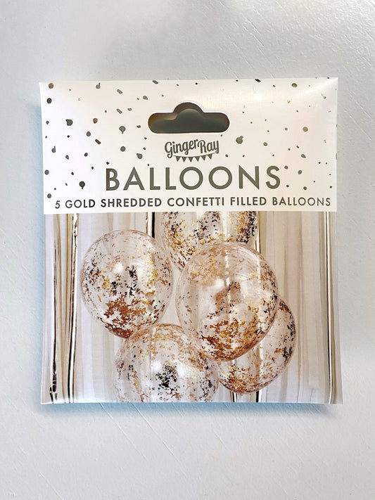 Ginger Ray, kultaiset konfetti-ilmapallot