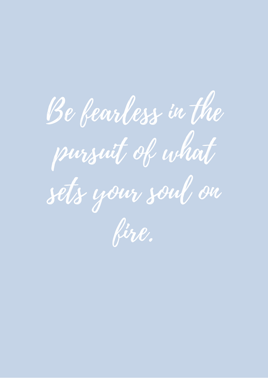 Igris, Be fearless -quote, vaal. sin.