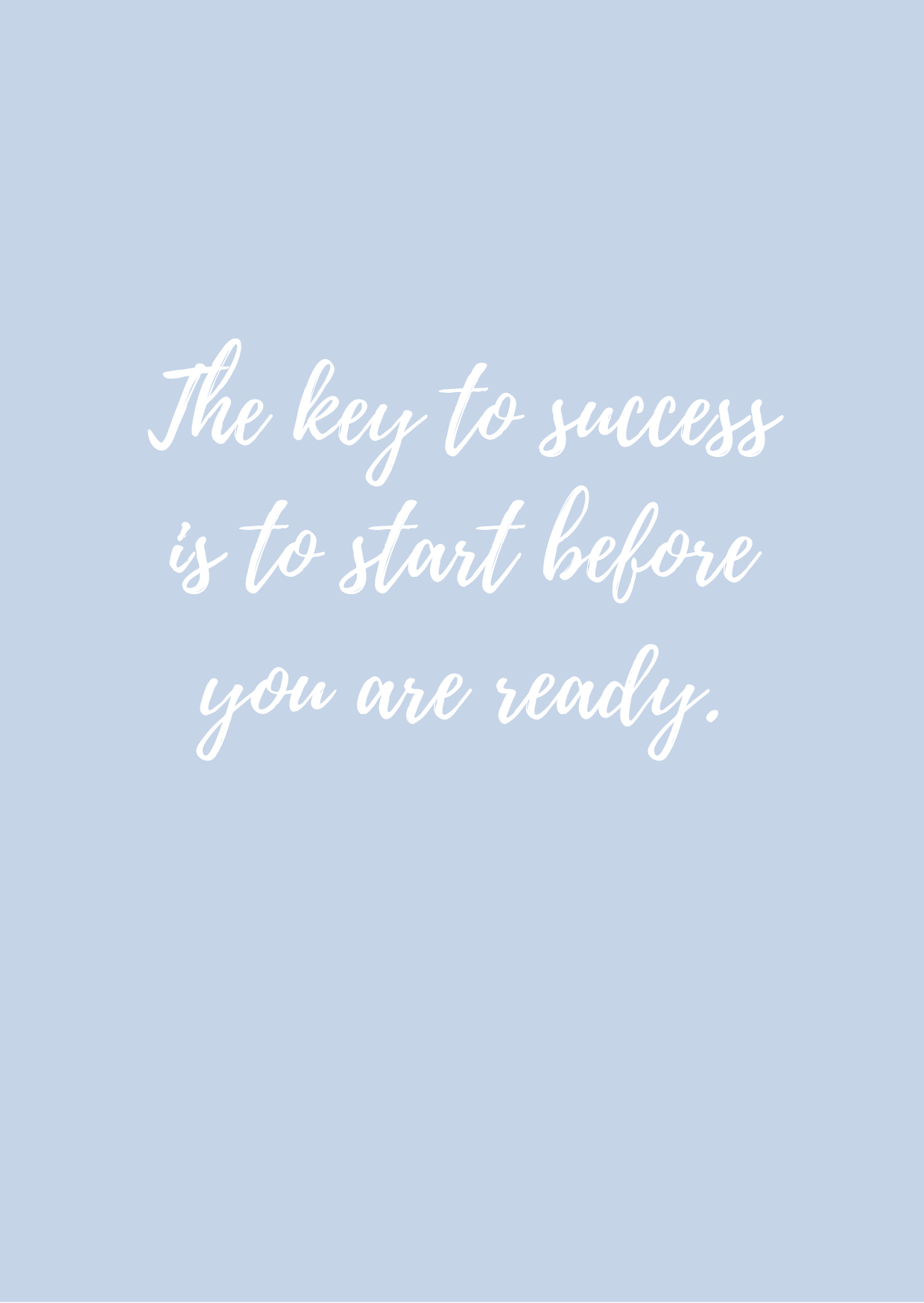 Igris, The key to success -quote, vaal. sin.