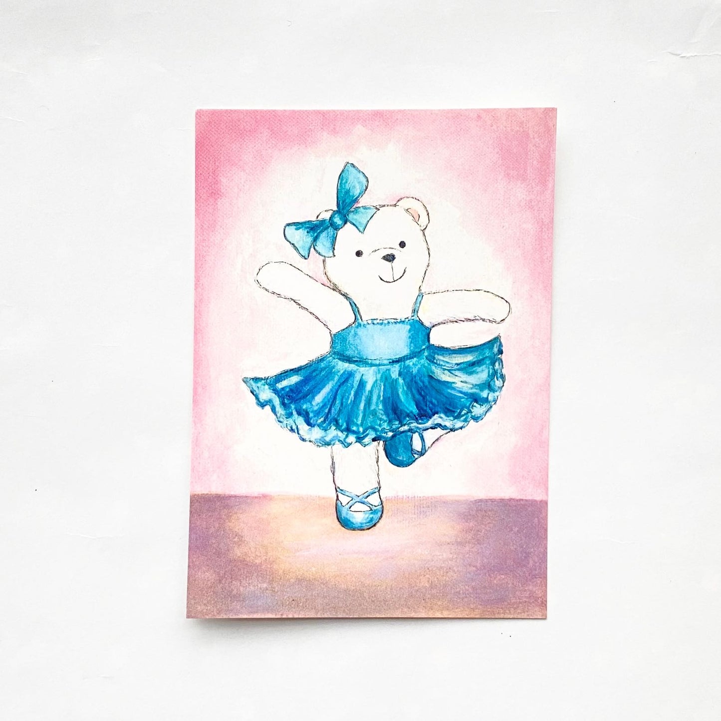 Vaaleanpunainen Nallurina -kortti