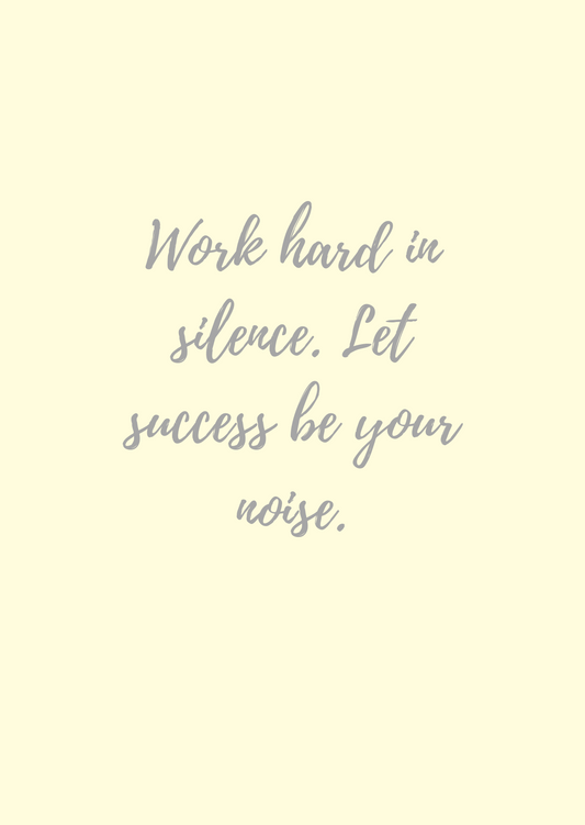 Igris, Work hard -quote, keltainen