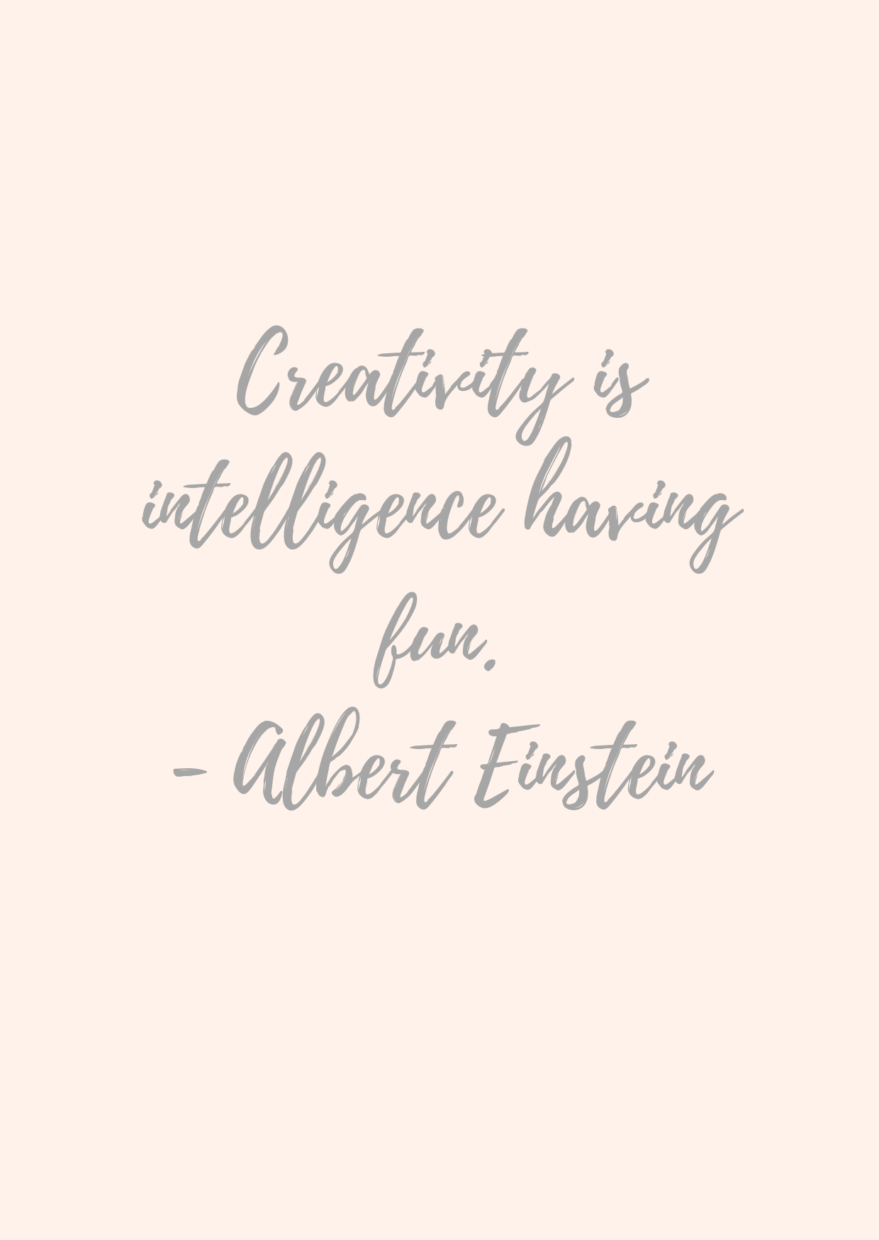 Igris, Creativity -quote, persikka