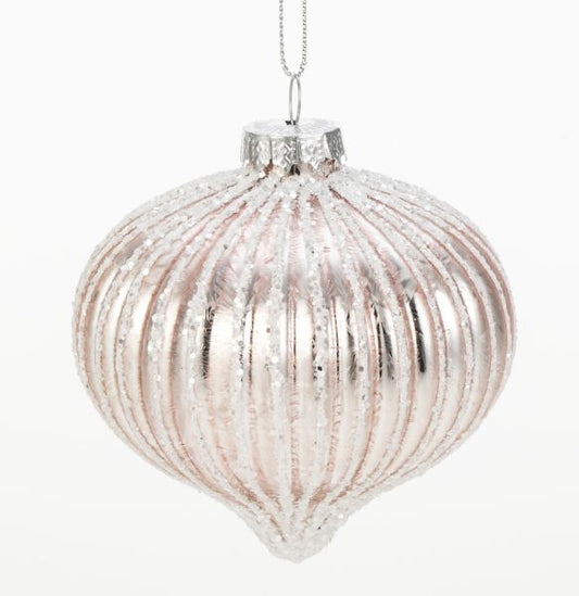 Weiste, lasisipuli, huurrettu vaaleanpunainen