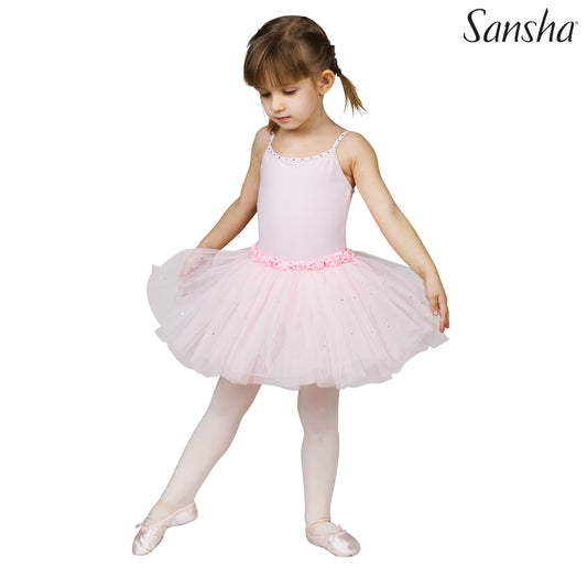 Sansha Fawn -lasten vaaleanpunainen tyllibalettipuku