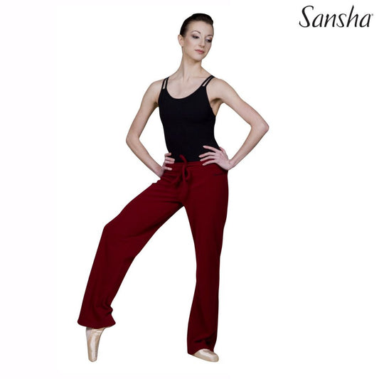 Sansha, punaiset lämmittelyhousut