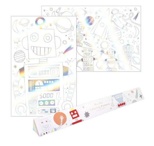 Meri Meri, väritettävät julisteet, avaruus