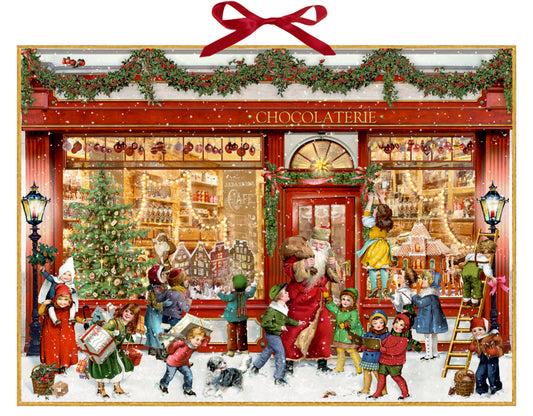 Coppenrath, joulukalenteri, nostalginen suklaapuoti