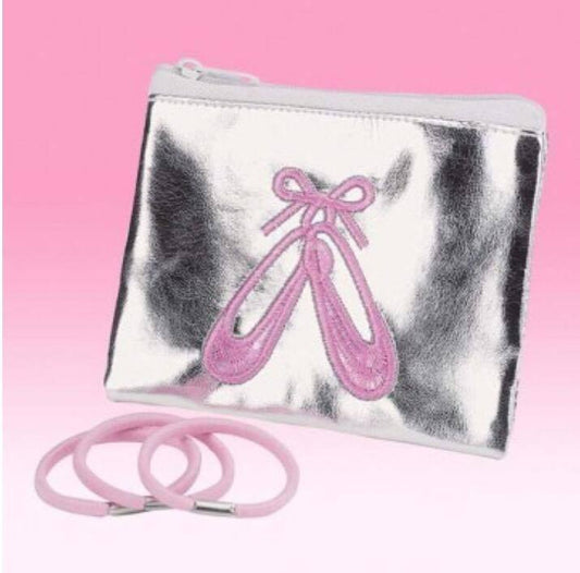 Hopeinen pompulapussi