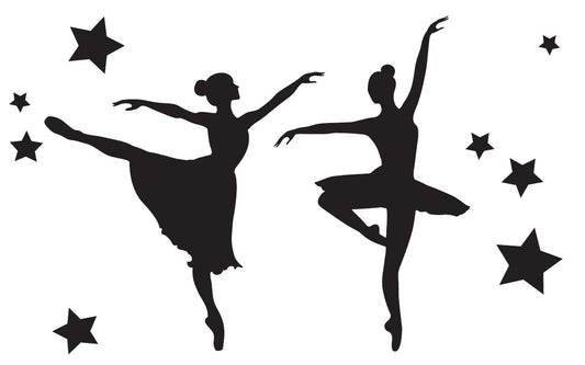 Kaksi ballerinaa, iso kortti