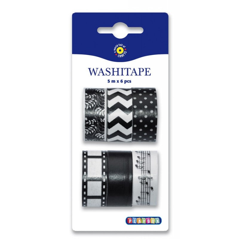 Washiteippi, 6 mustavalkoista