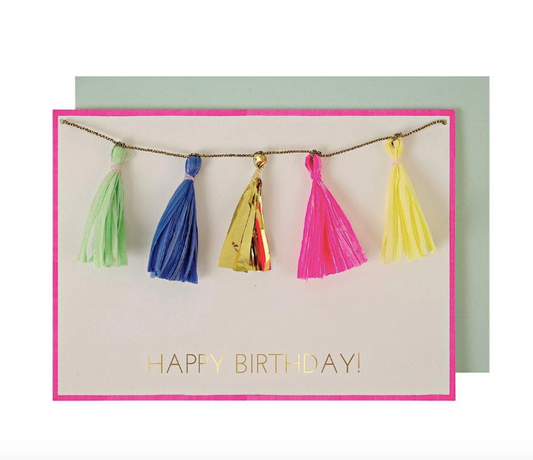 Meri Meri, värikkäät tupsut -kortti