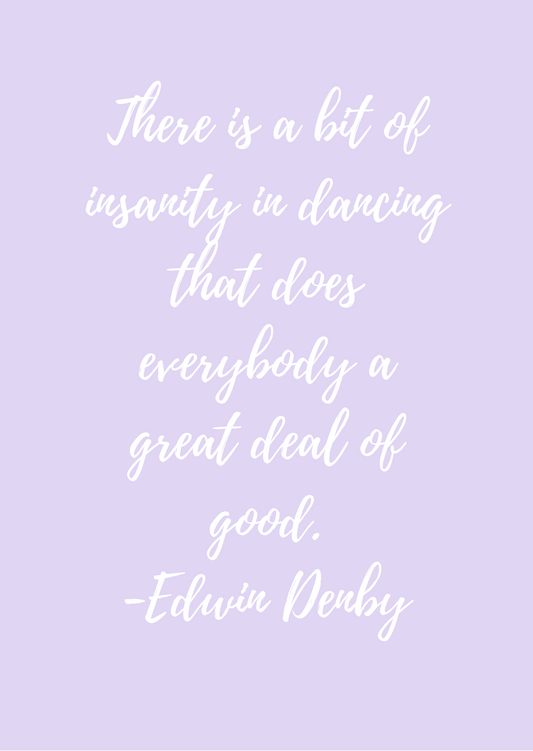 Igris, Edwin Denby -quote, violetti