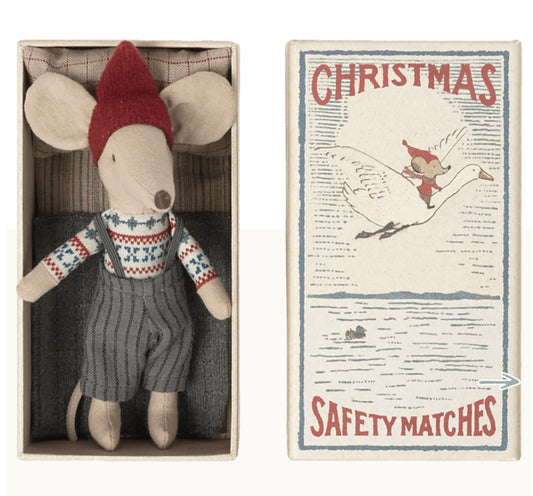 Maileg, tonttuhiiripoika laatikossa