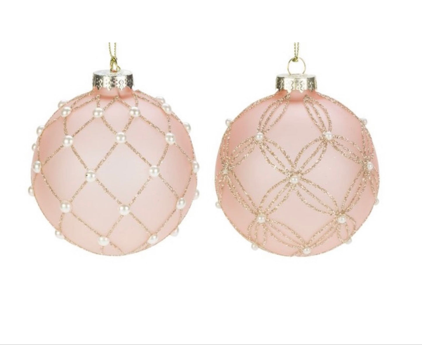 Villa Weiste, vaaleanpunainen lasipallo tuplasiksak-viivoilla