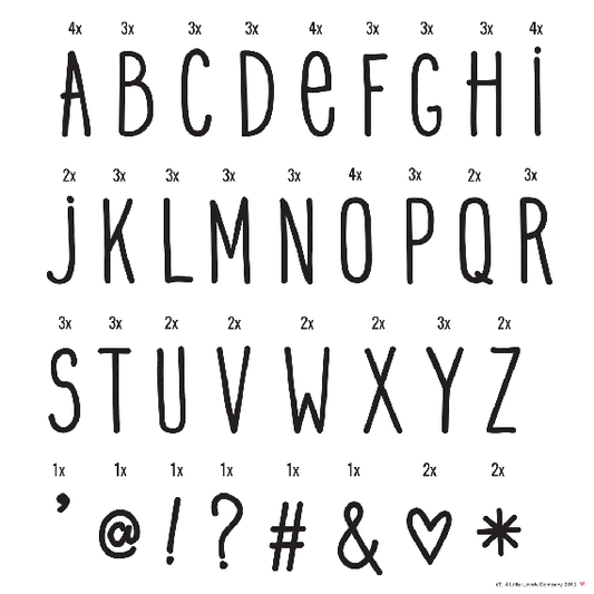 Lightbox Letter Pack 85 Hand Drawn Letters