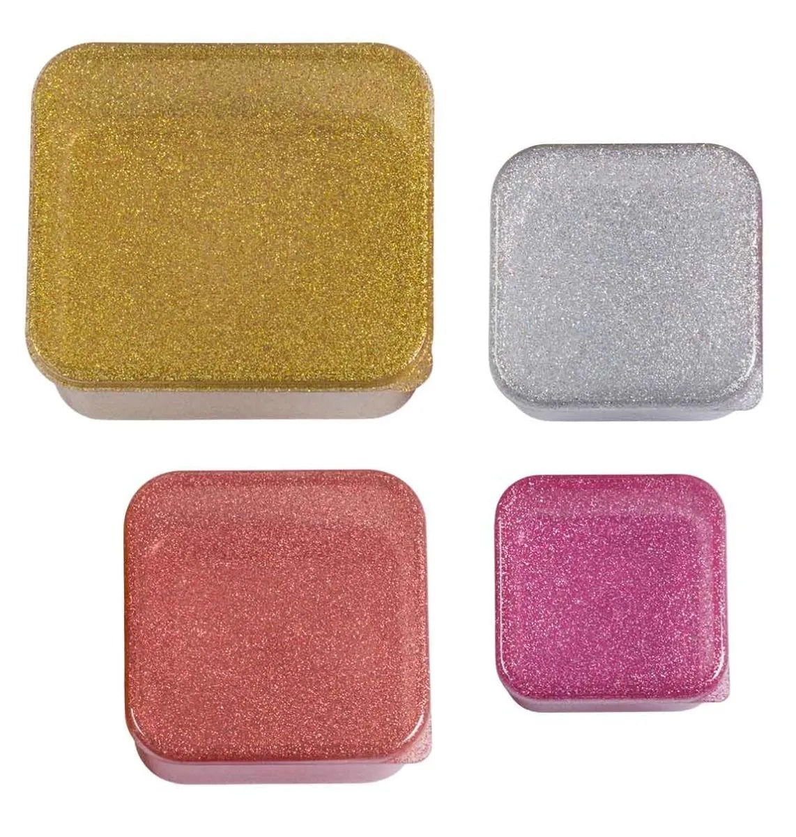 Eväsrasiat, 4 erilaista, glitter