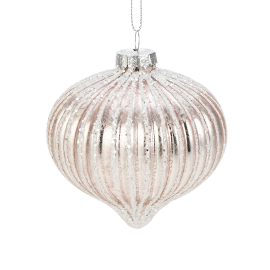 Villa Weiste, lasisipuli, vaaleanpunainen huurre