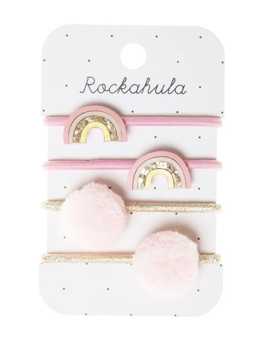 Rockahula, vaaleanpunaiset sateenkaaripompulat