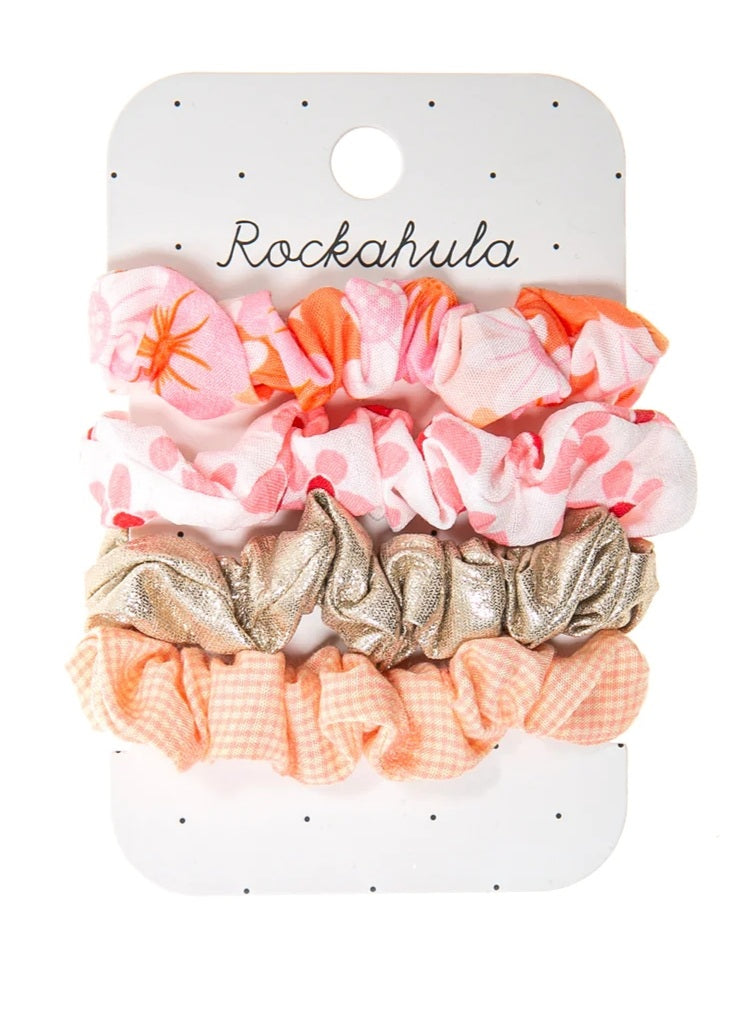 Rockahula, vaaleanpunainen scrunchie-setti