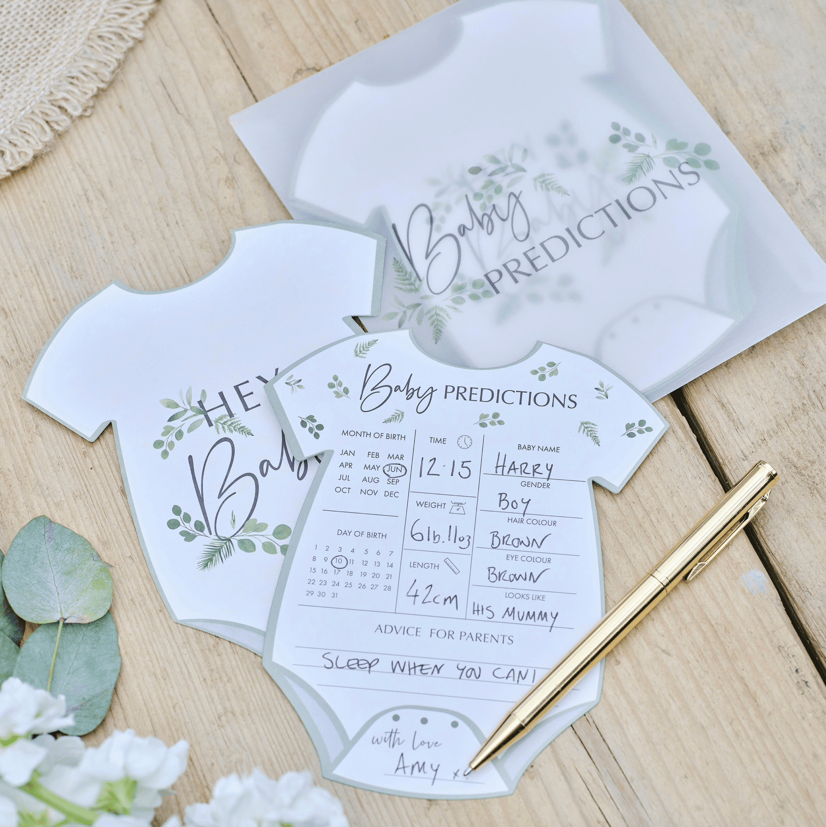 Ginger Ray, Hey Baby arvauskortit - igris.fi