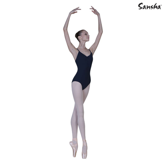 Sansha, musta naruolkaiminen balettipuku, Shana