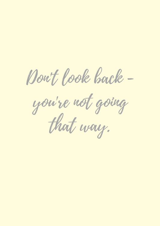 Igris, Don't look back -quote, keltainen