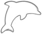 Keksimuotti, delfiini, 7 cm
