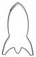 Keksimuotti, avaruusraketti, 11 cm