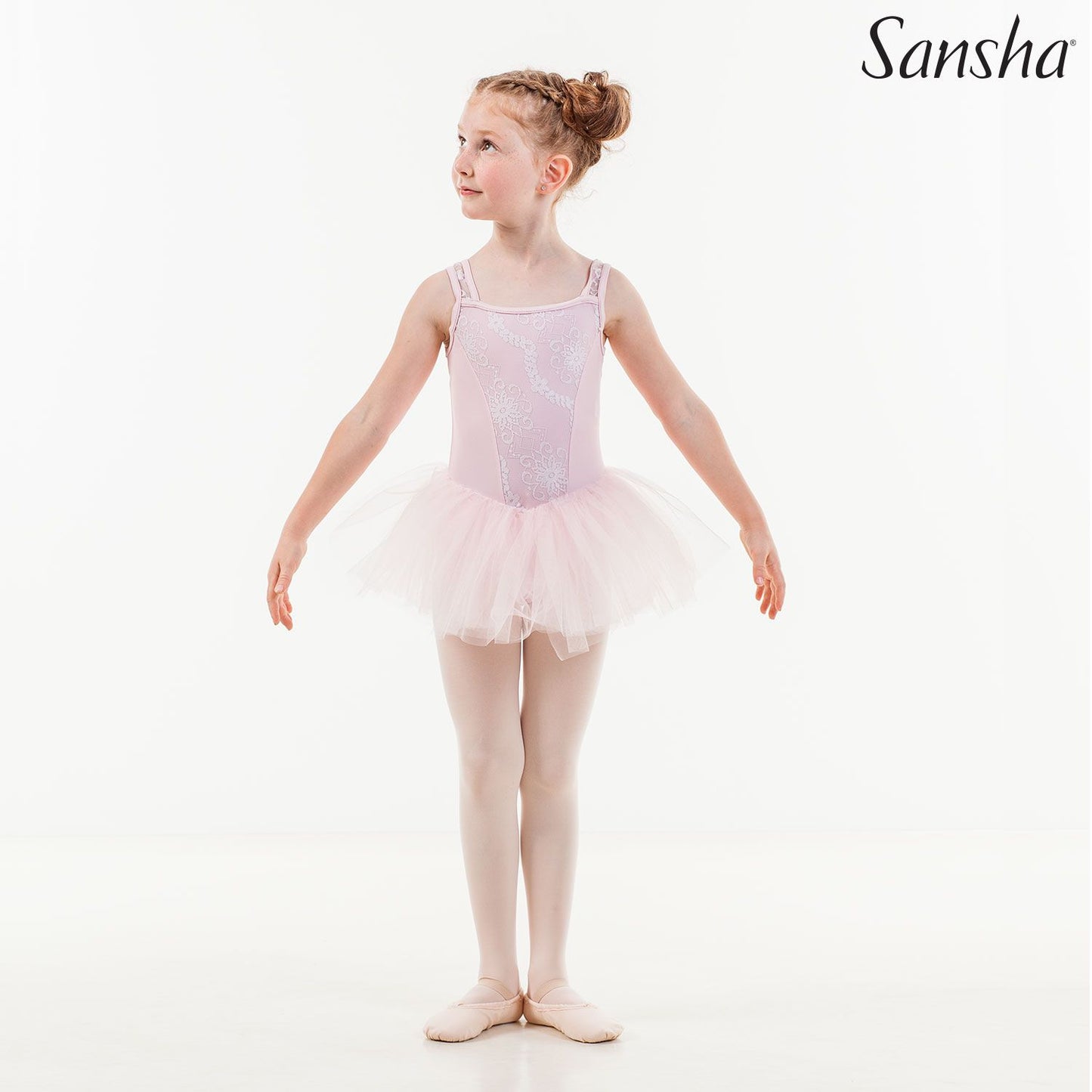 Sansha, lasten vaaleanpunainen balettiasu, Flaurine