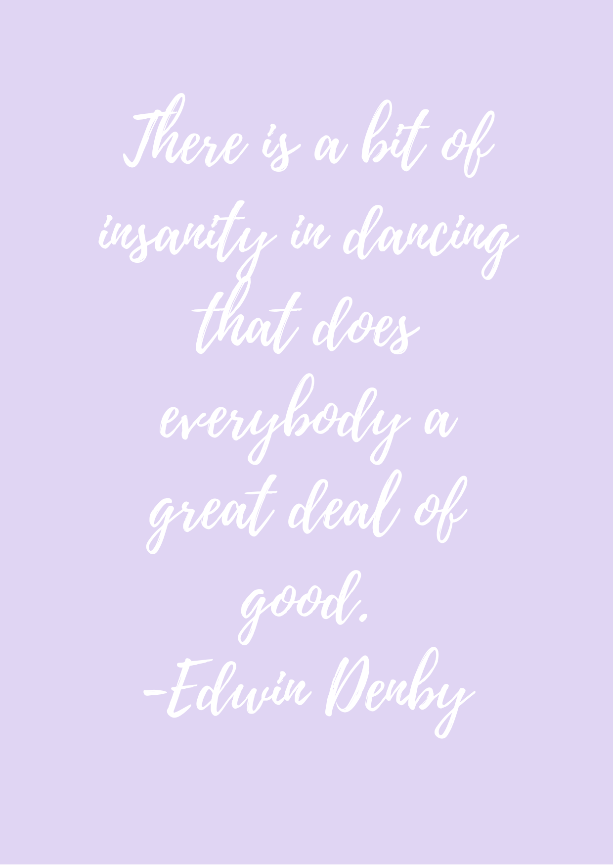 Igris, Edwin Denby -quote, violetti