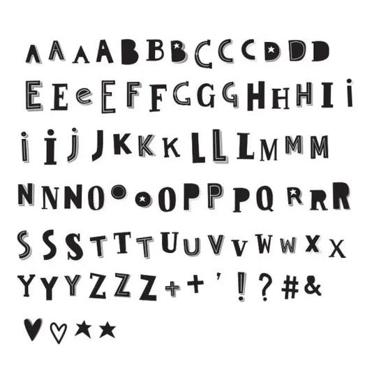 Lightbox kirjaimet, funky